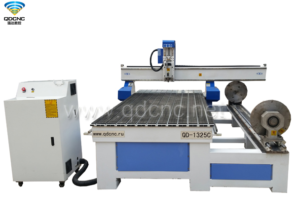 QD-1325R40L CNC Router with Rotary